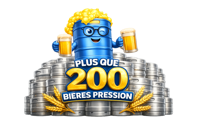 Plus de 200 bières pression disponibles – location tireuse à bière dans le Jura